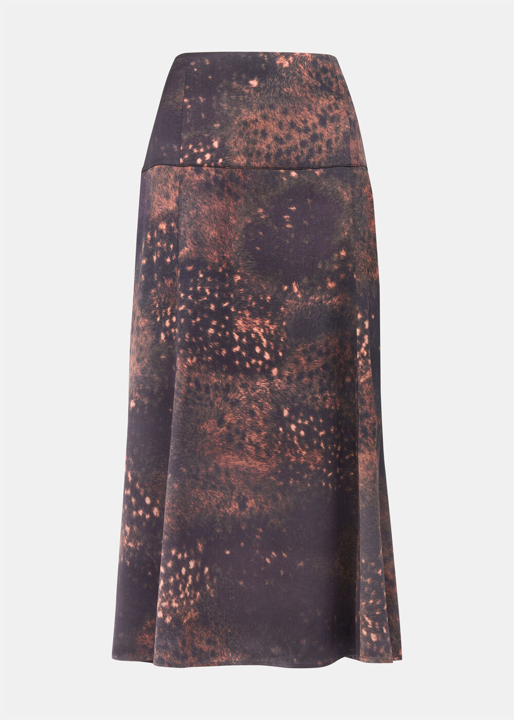 Spotted Animal Midi Skirt