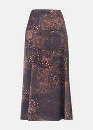 Spotted Animal Midi Skirt