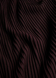 Petite Funnel Neck Pleated Knit Dress