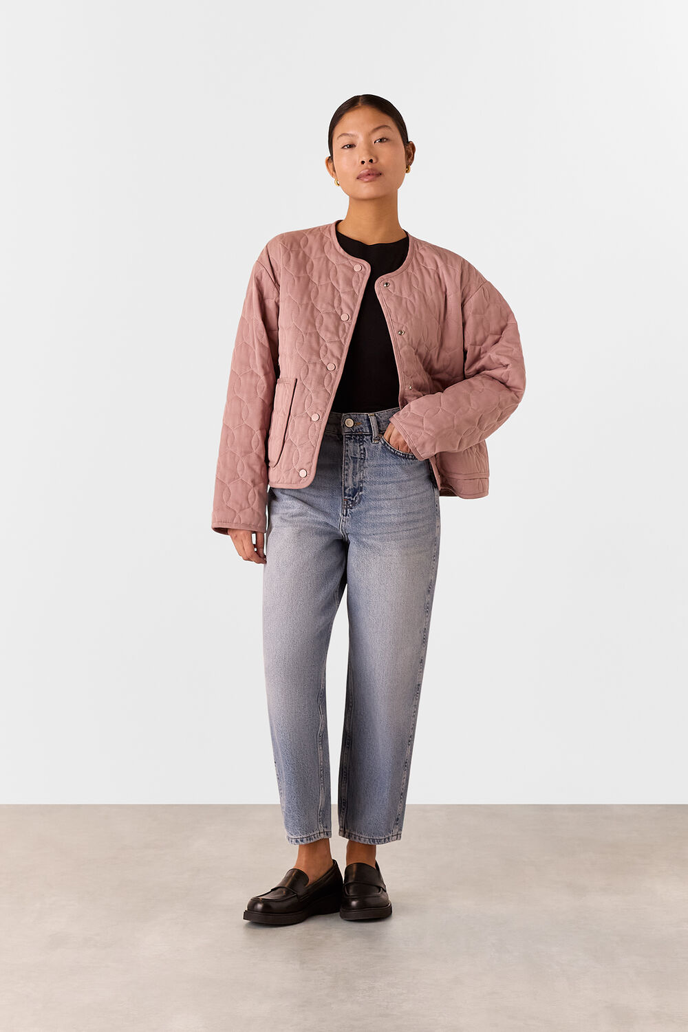 Petite Maya Cotton Quilted Jacket