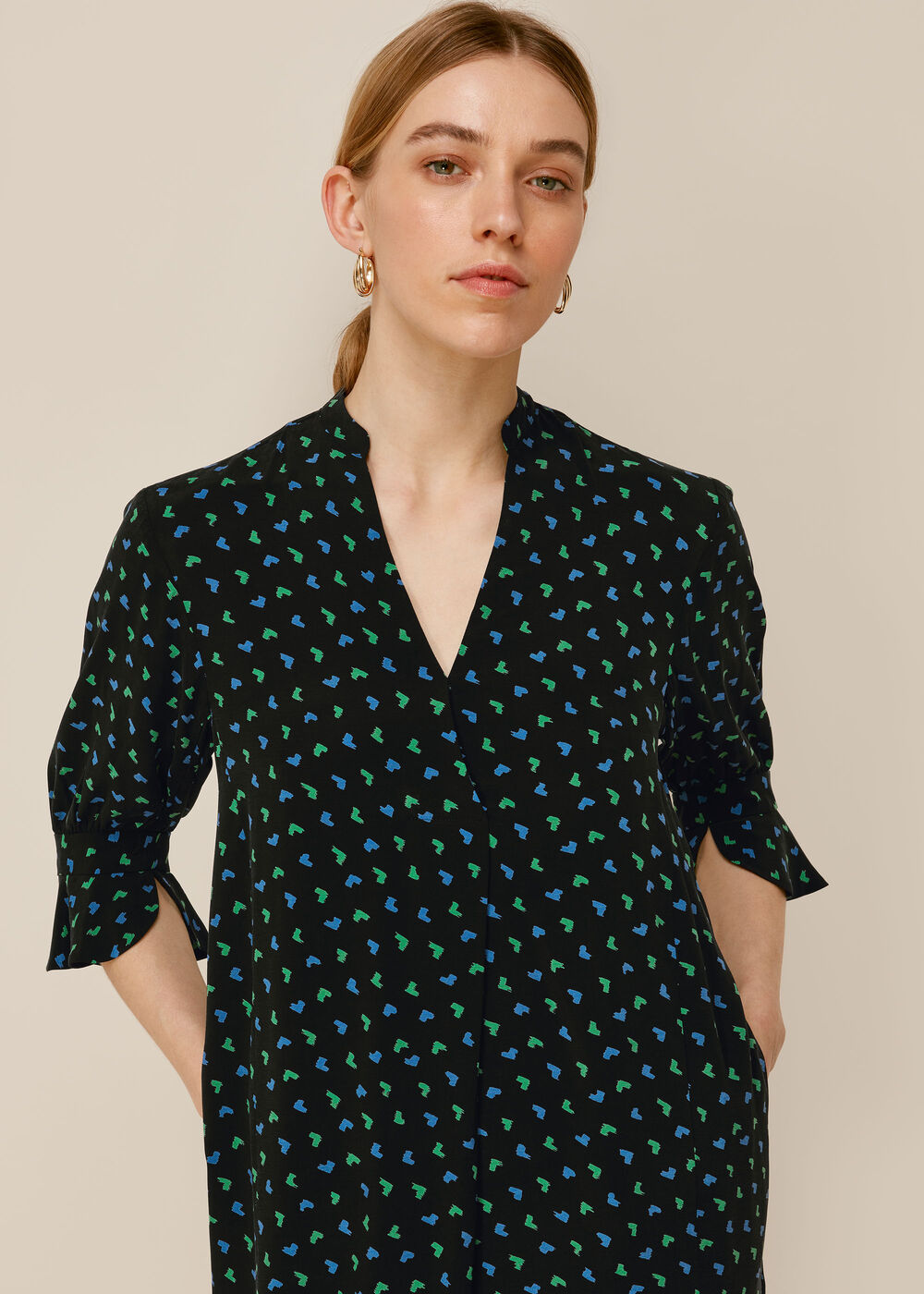 Heart Ikat Sonia Dress Multicolour