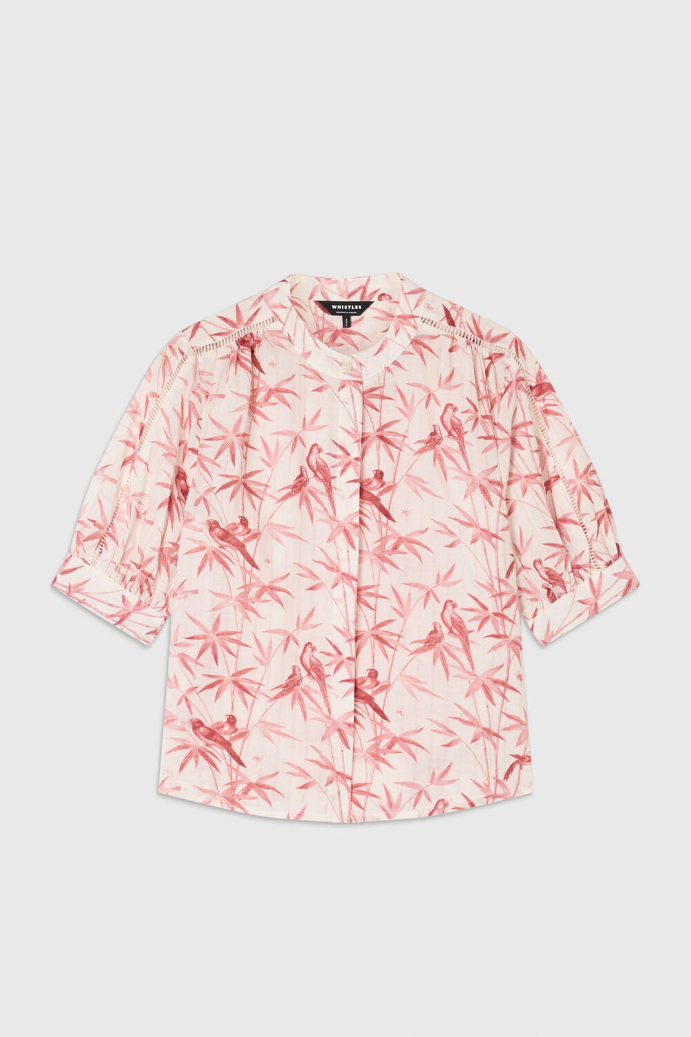 Tropical Bird Textured Shirt
