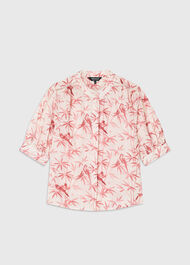 Tropical Bird Textured Shirt