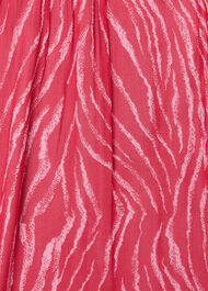 Petite Zebra Texture Midi Dress