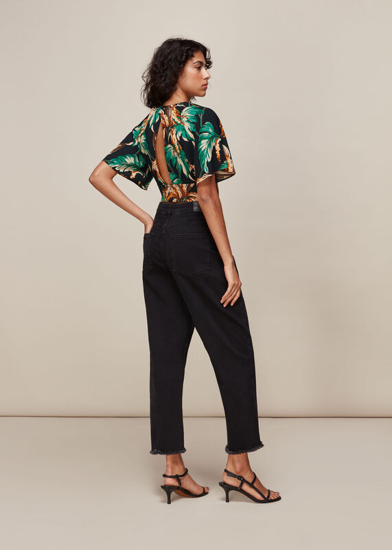 Green Tropical Top