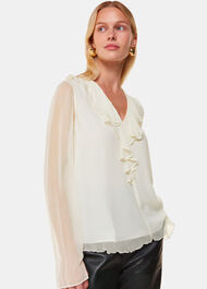 Ruffle Collar Detail Blouse