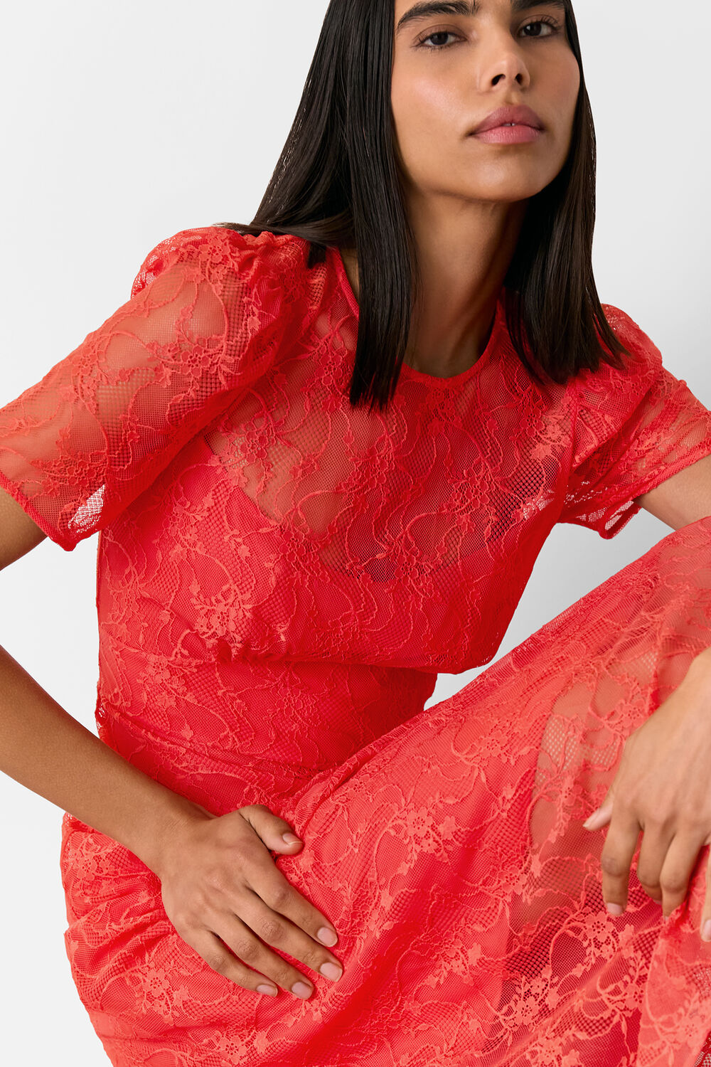 Fay Lace Midi Dress