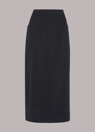 Pocket Detail Straight Skirt