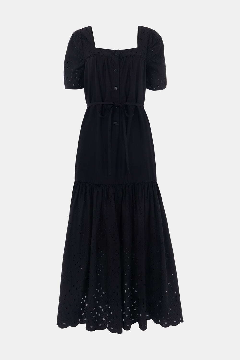 Broderie Poplin Trapeze Dress