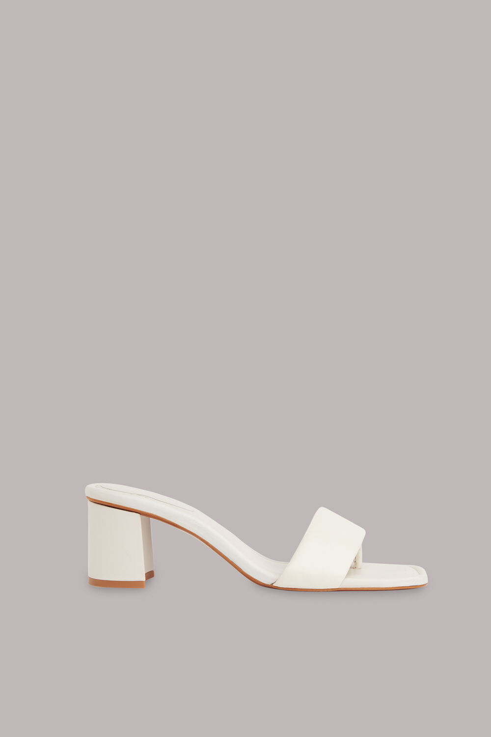 White Marie Slip On Mule