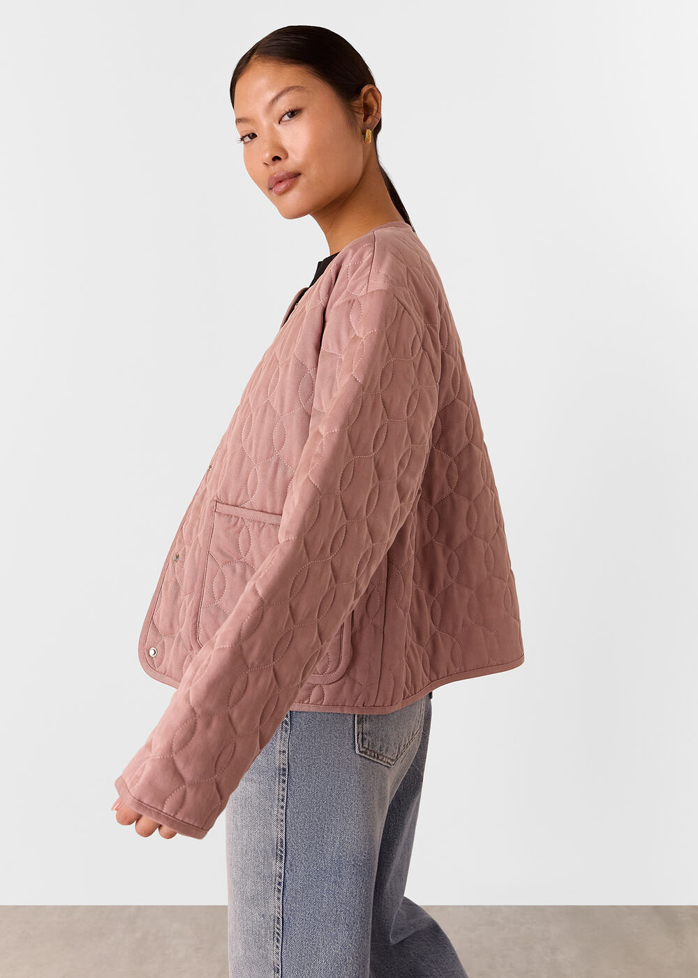 Petite Maya Cotton Quilted Jacket