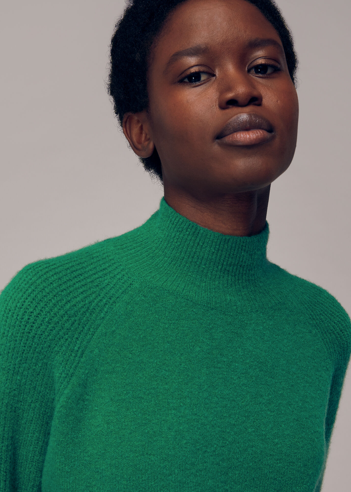 Green Full Sleeve Knitted Jumper | WHISTLES