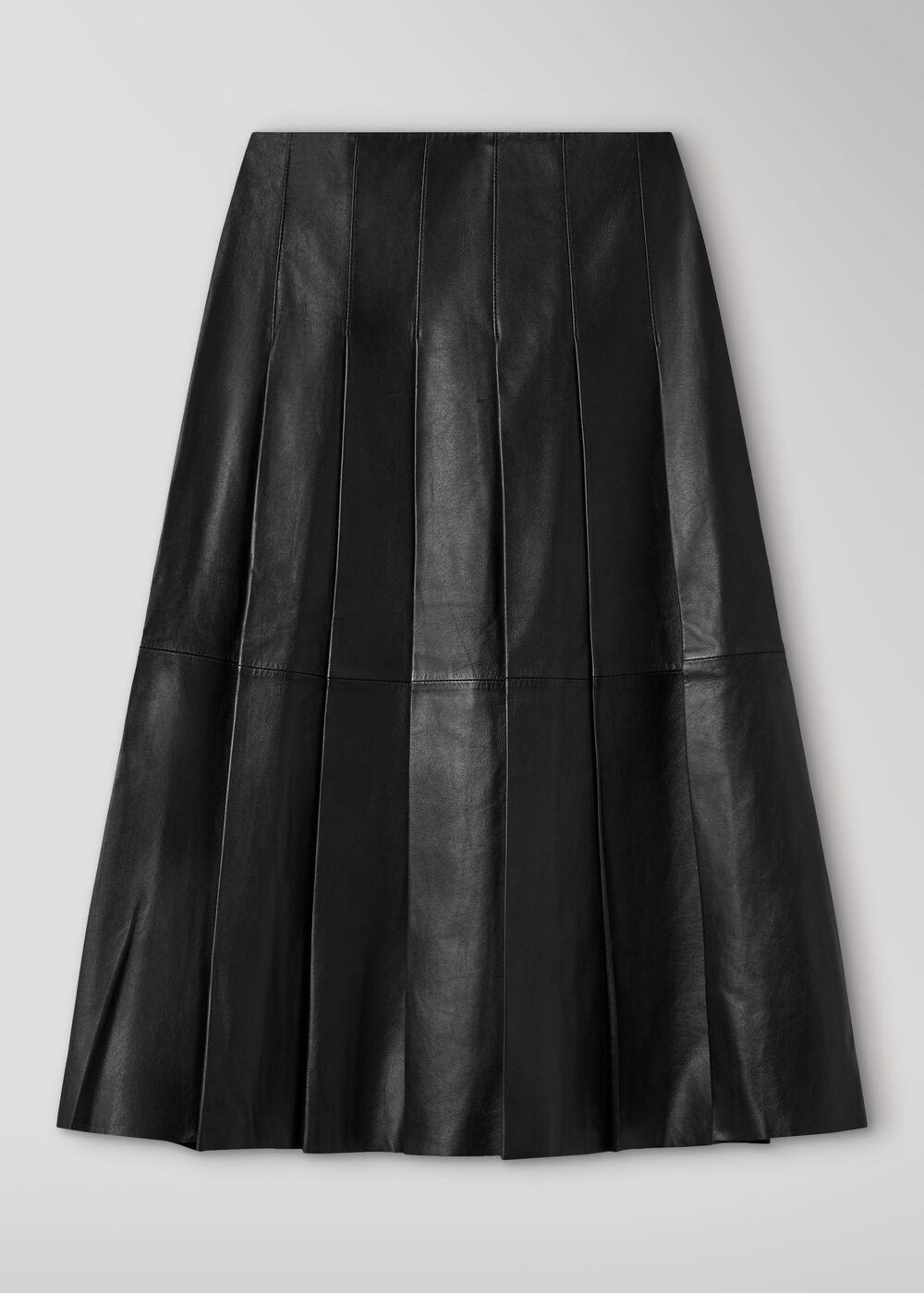 Black Leather Kilt Skirt