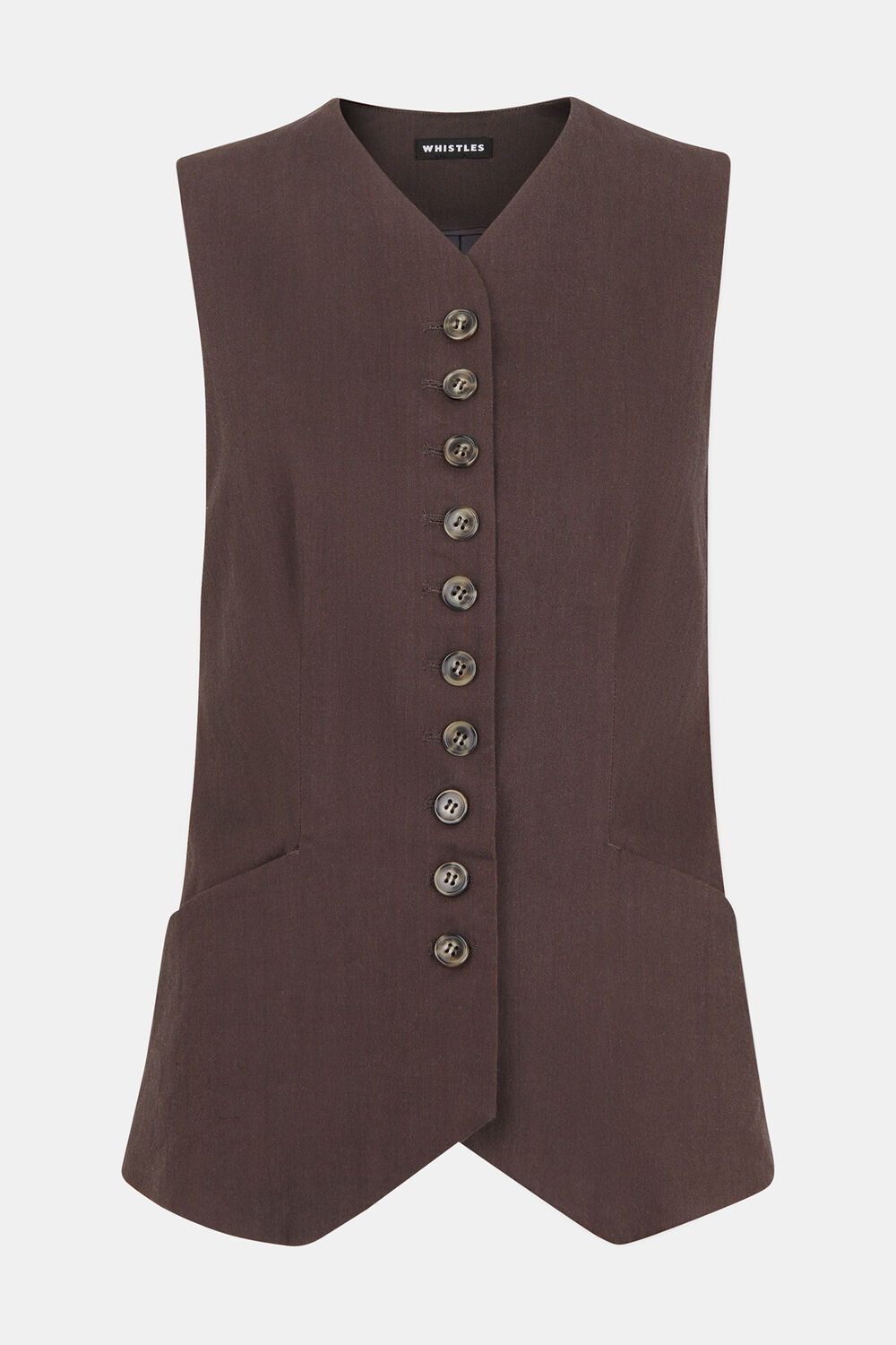 Dark Grey Mila Linen Blend Waistcoat