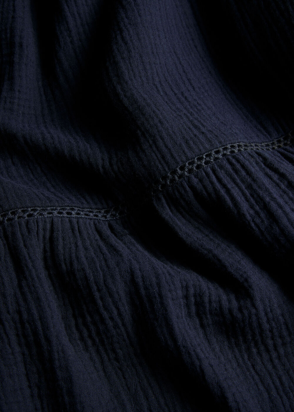 V Neck Textured Midi Dress