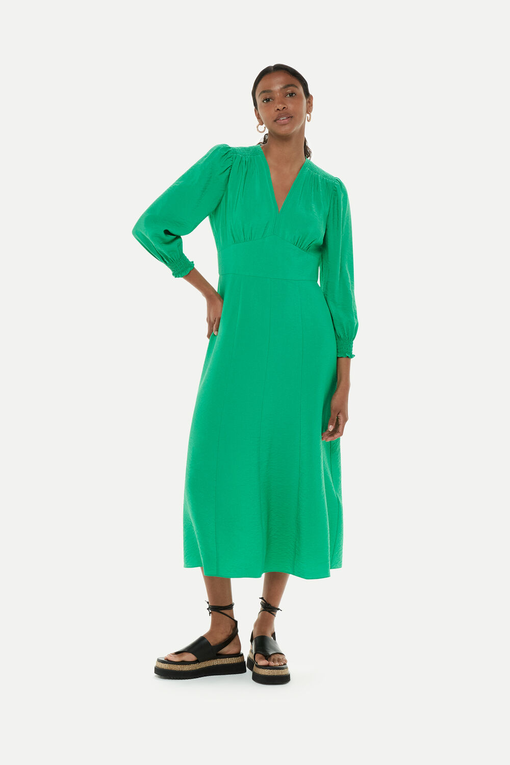 Green Sula Midi Dress