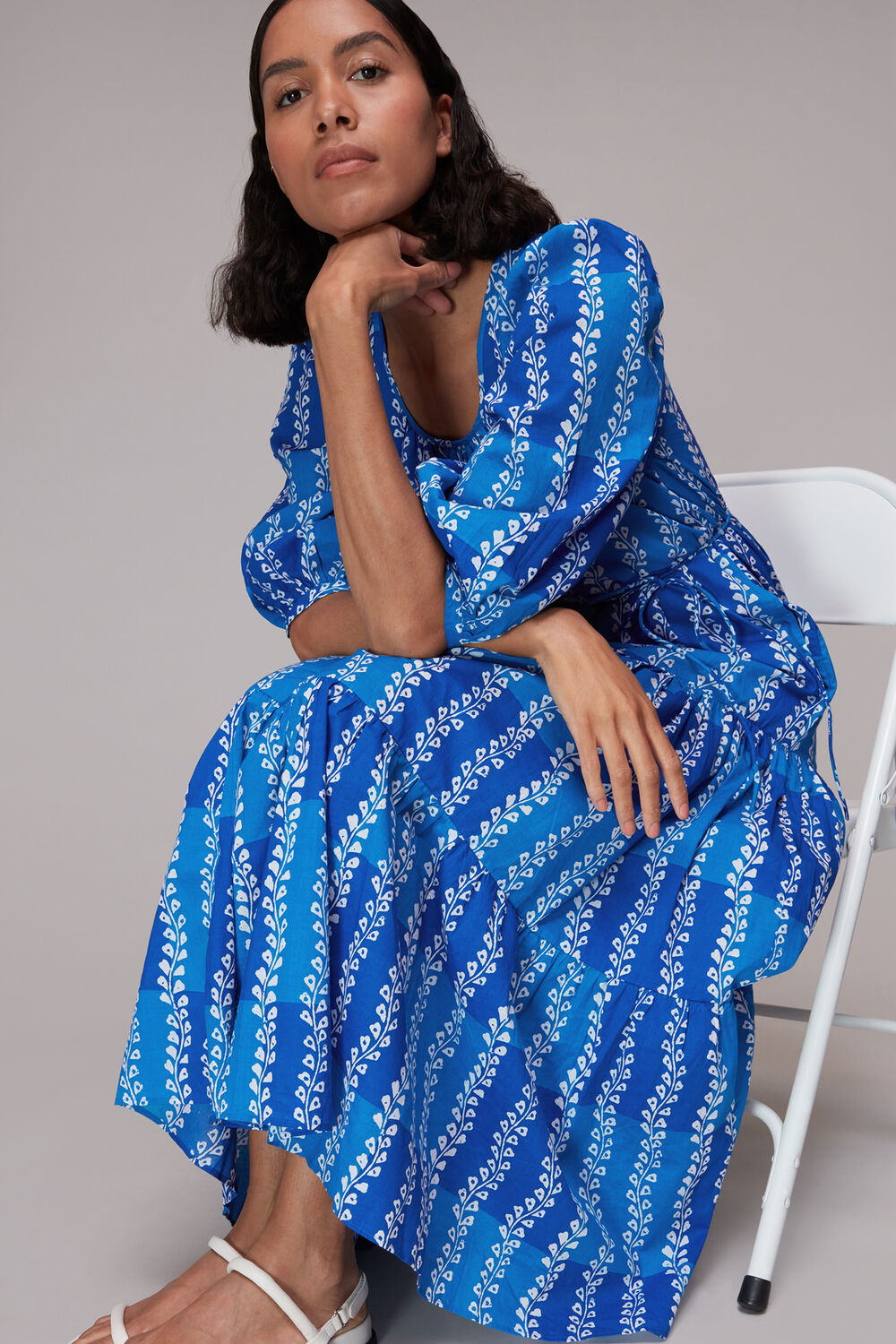 Trailing Leaf Trapeze Dress