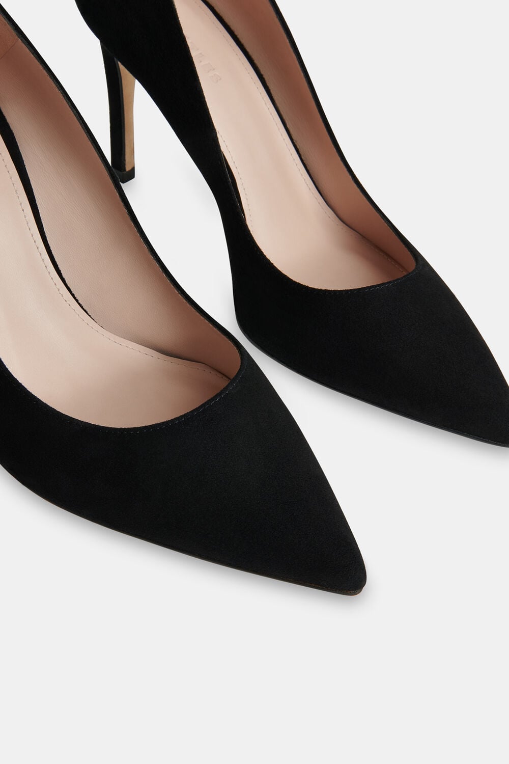 Black Corie Suede Heeled Pump