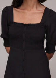 Luna Shirred Bodice Midi Dress