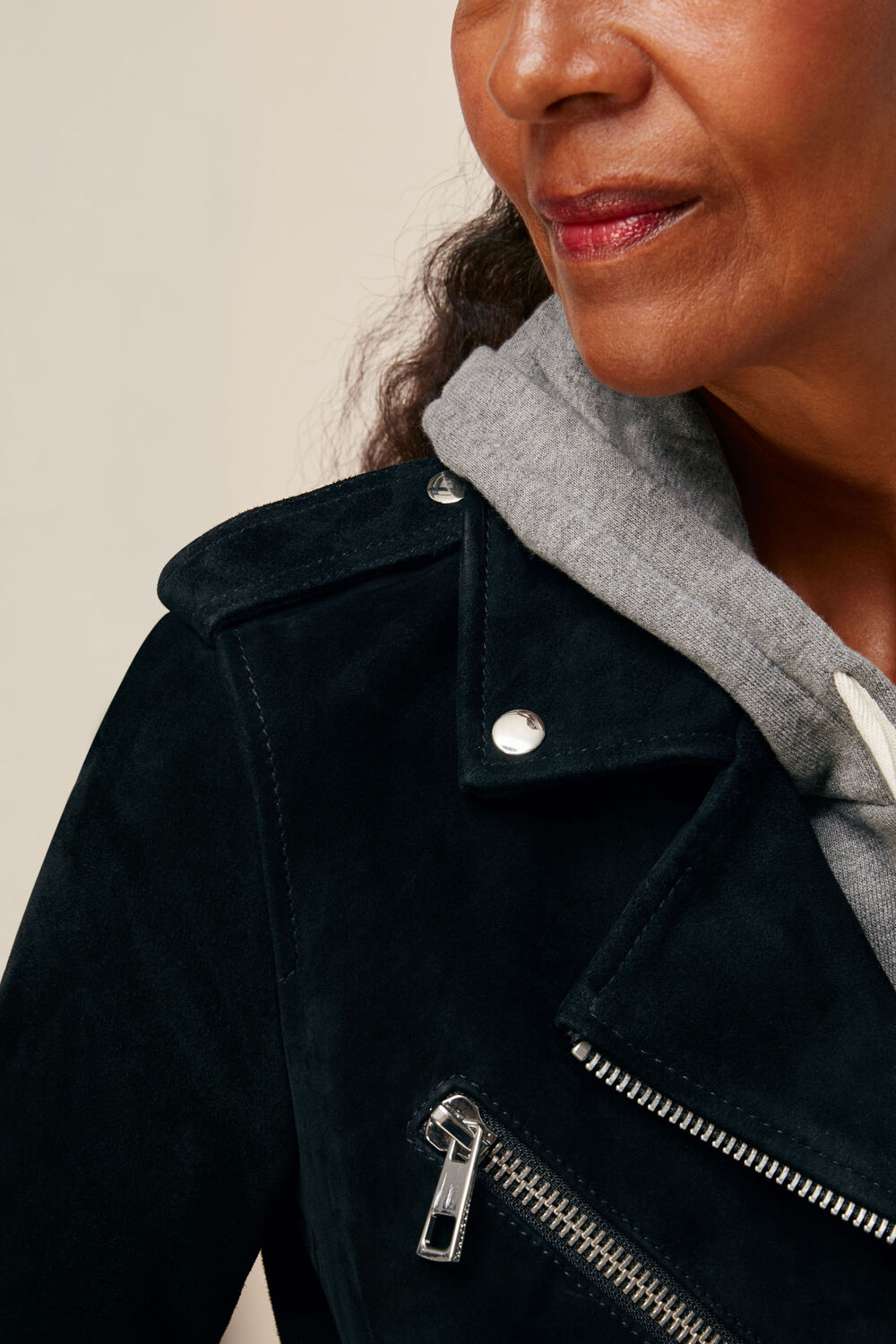 Suede Agnes Leather Jacket