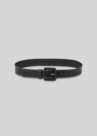 Contrast Stitch Belt Black
