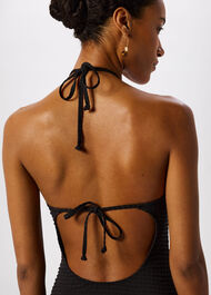 Textured Gingham Swimsuit