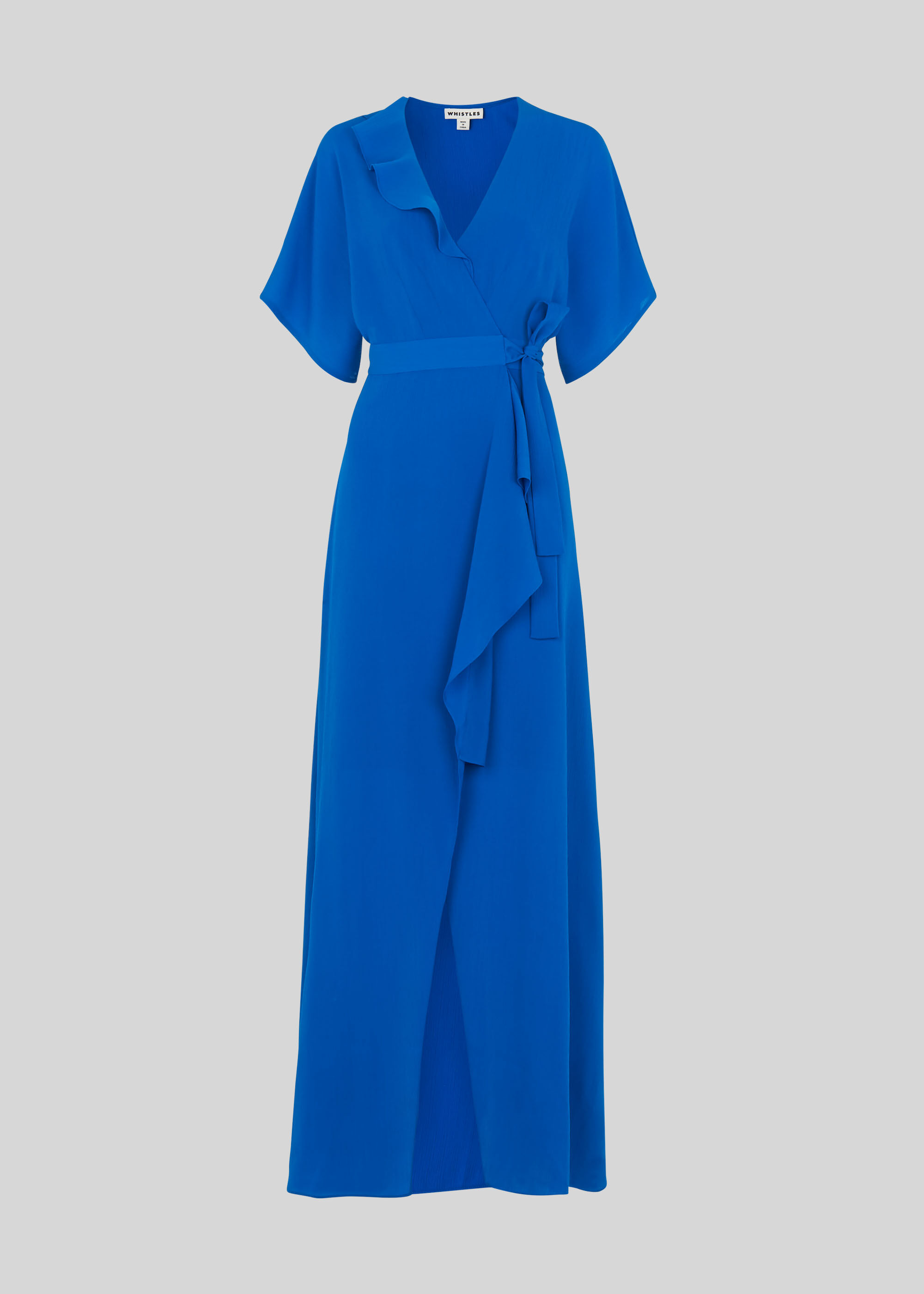 nova frill wrap maxi dress