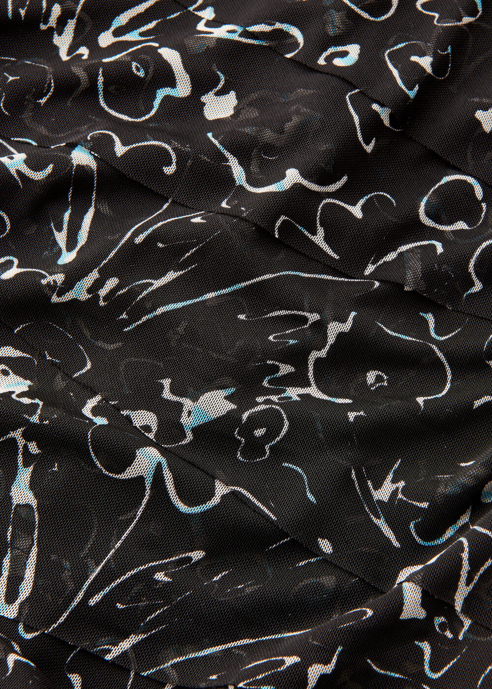 Scribble Bouquet Mesh Dress