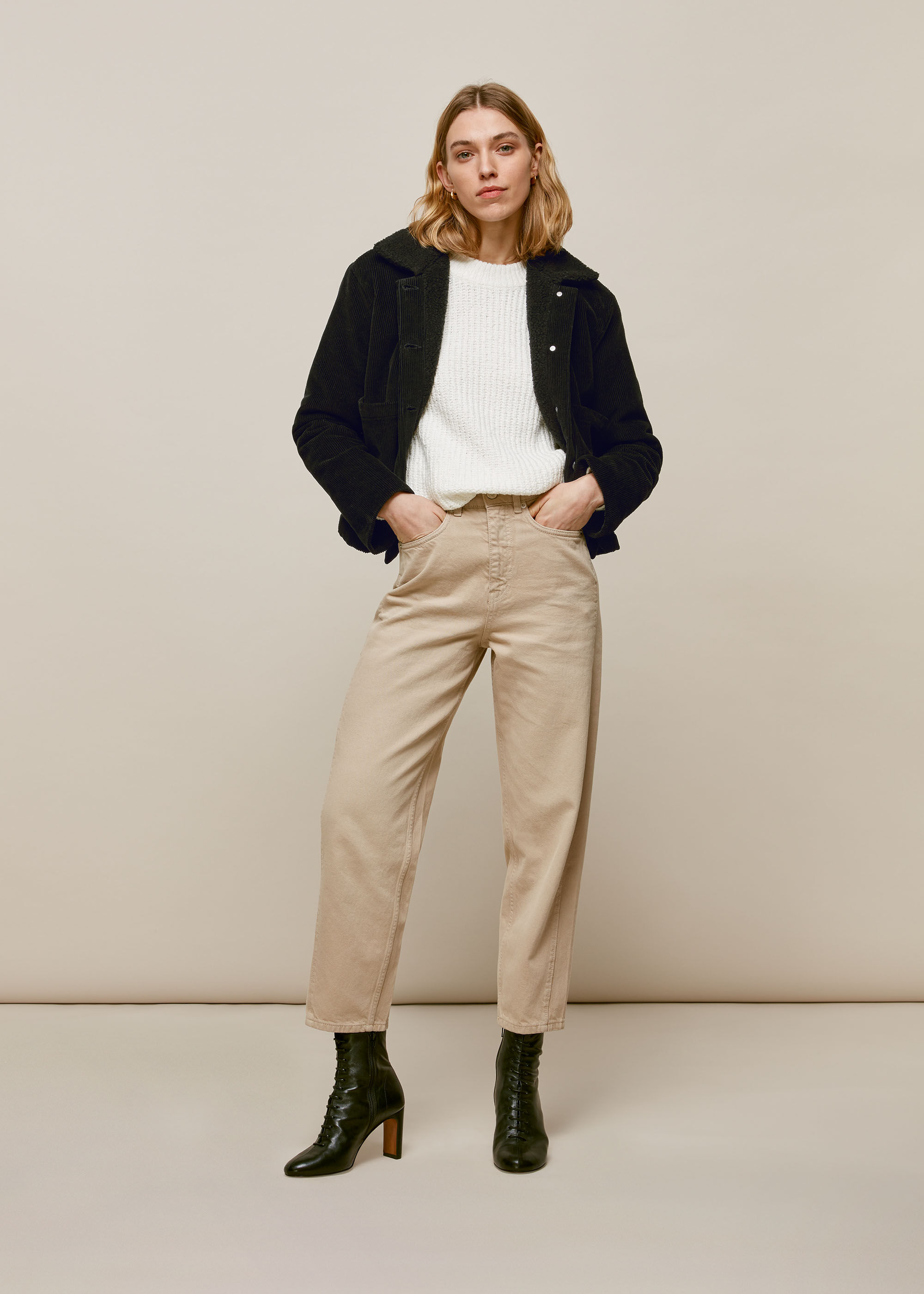 Utility Cord Borg Lined Jacket
