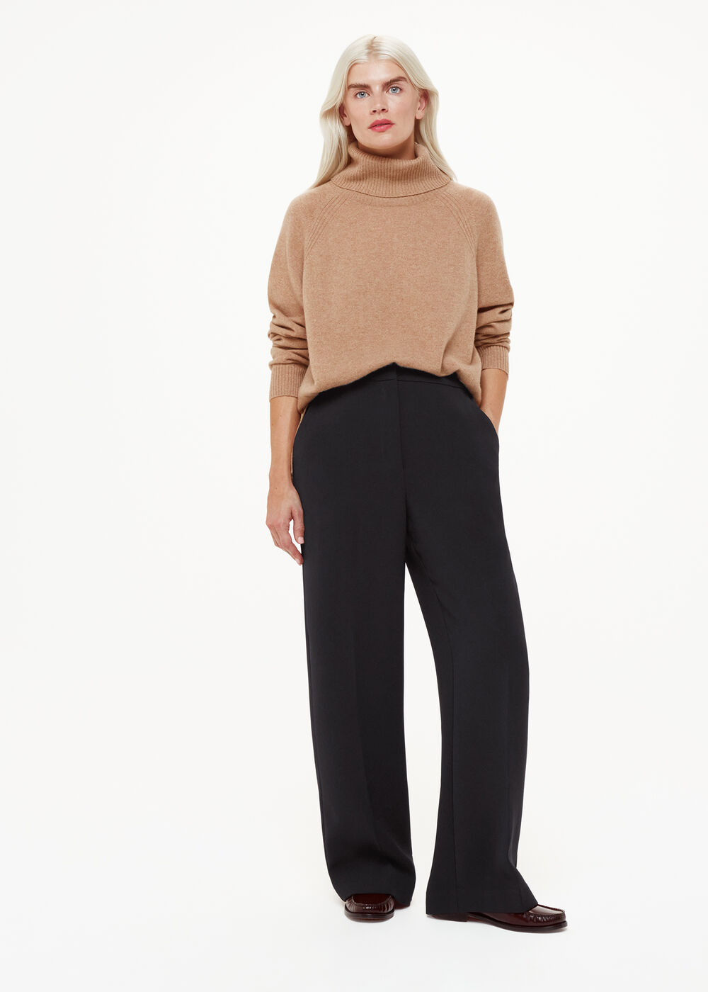 Black Petite Full Length Trouser