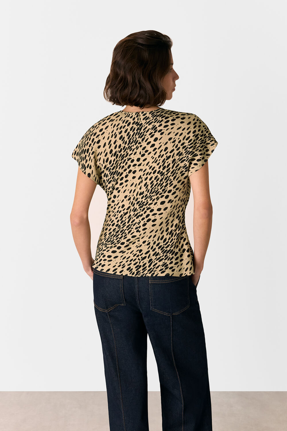 Animal Spot Print Blouse