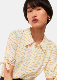 Oval Spot Tie Sleeve Shirt