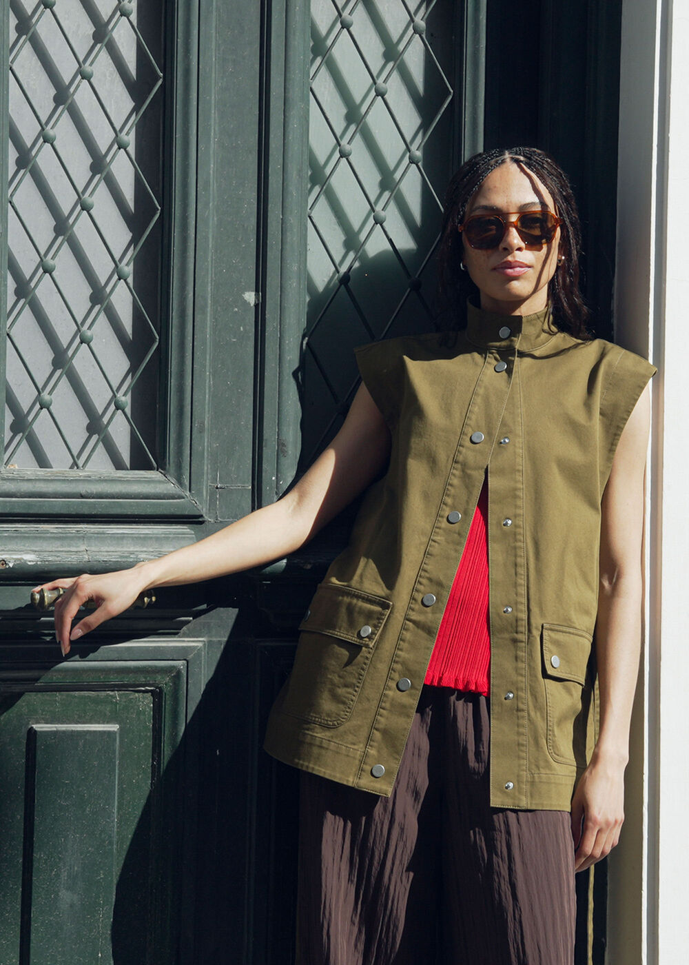 Sleeveless Safari Jacket