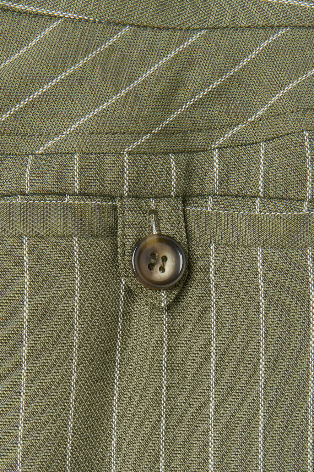 Khaki Lottie Pinstripe Trouser