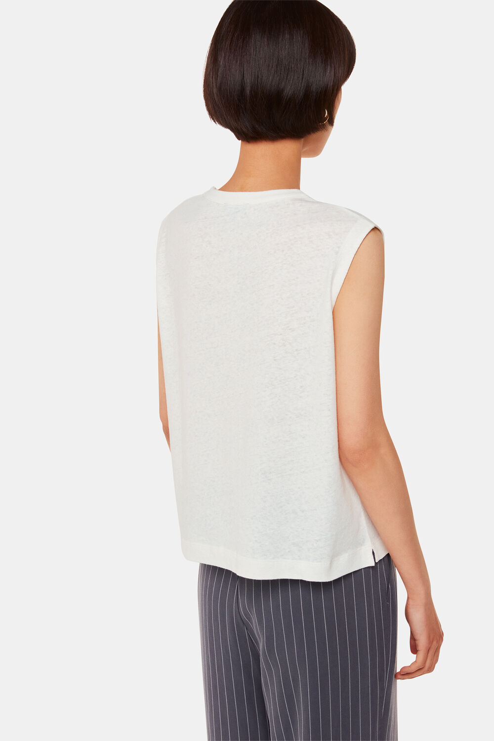 Linen Button Front Tank