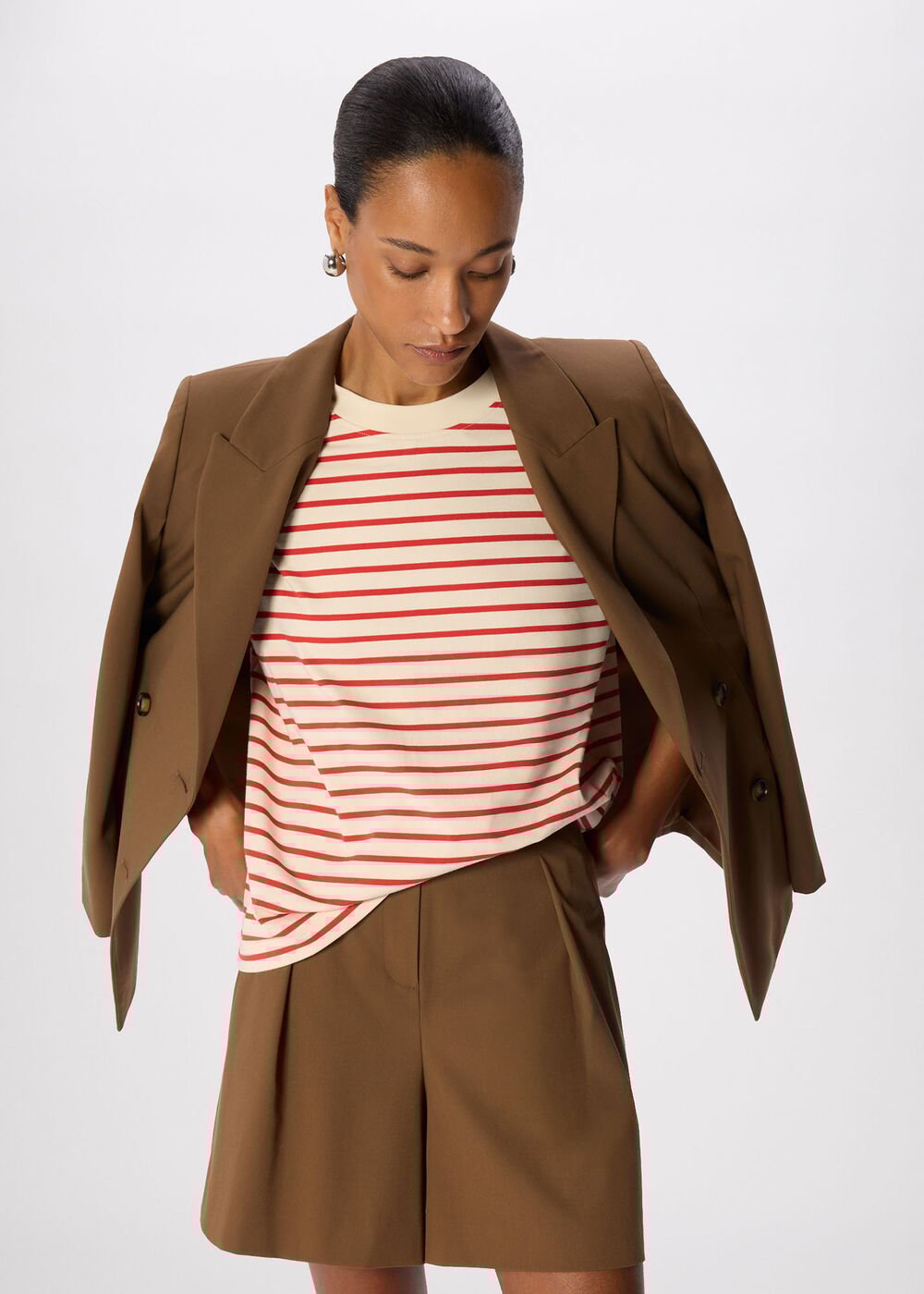 Stripe Relaxed Cotton T-shirt