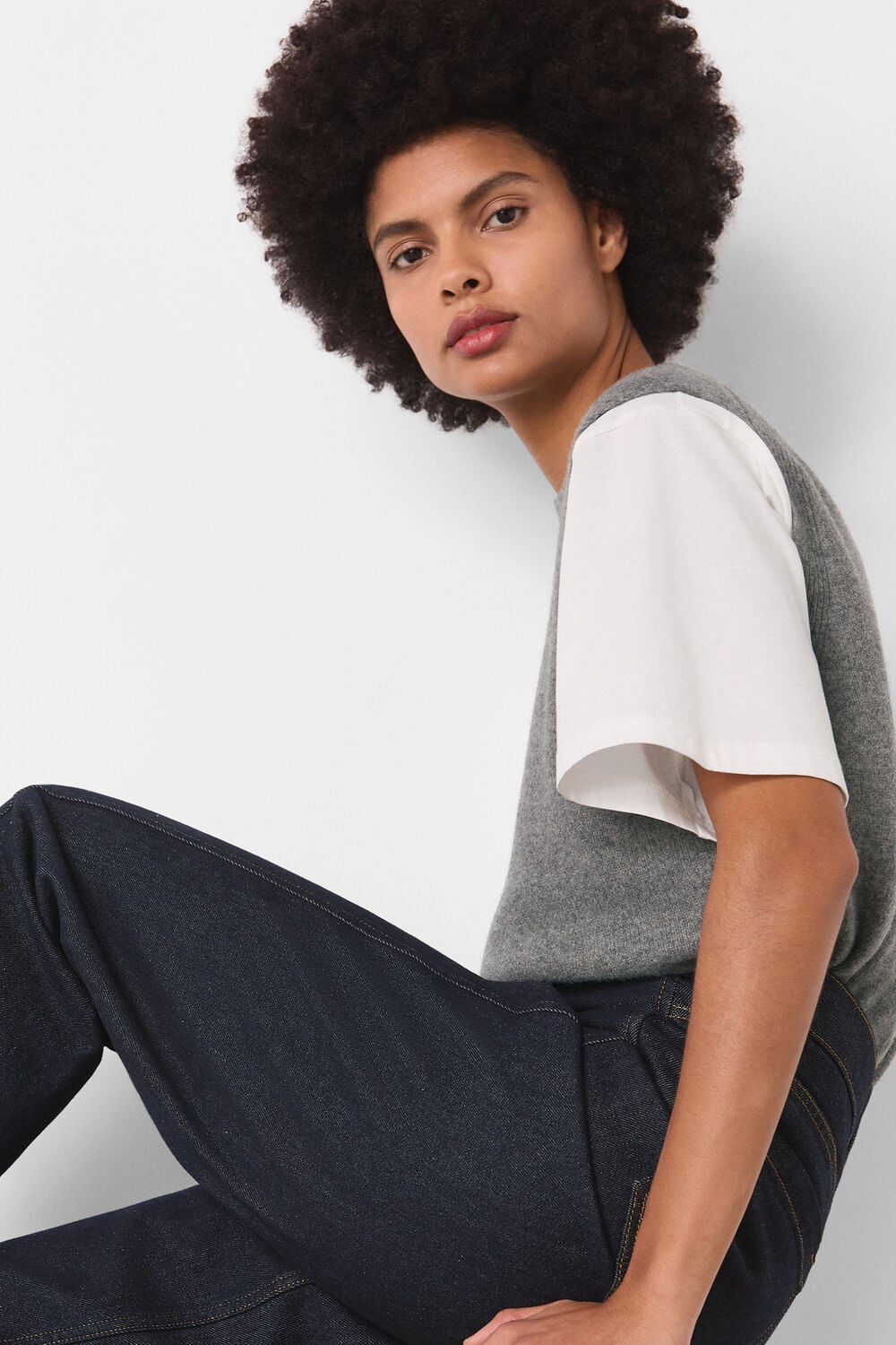 Dark Denim Authentic Barrel Leg Jean