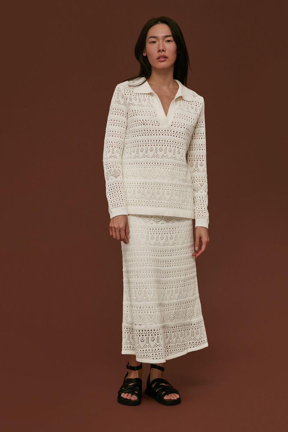 Crochet Midi Skirt