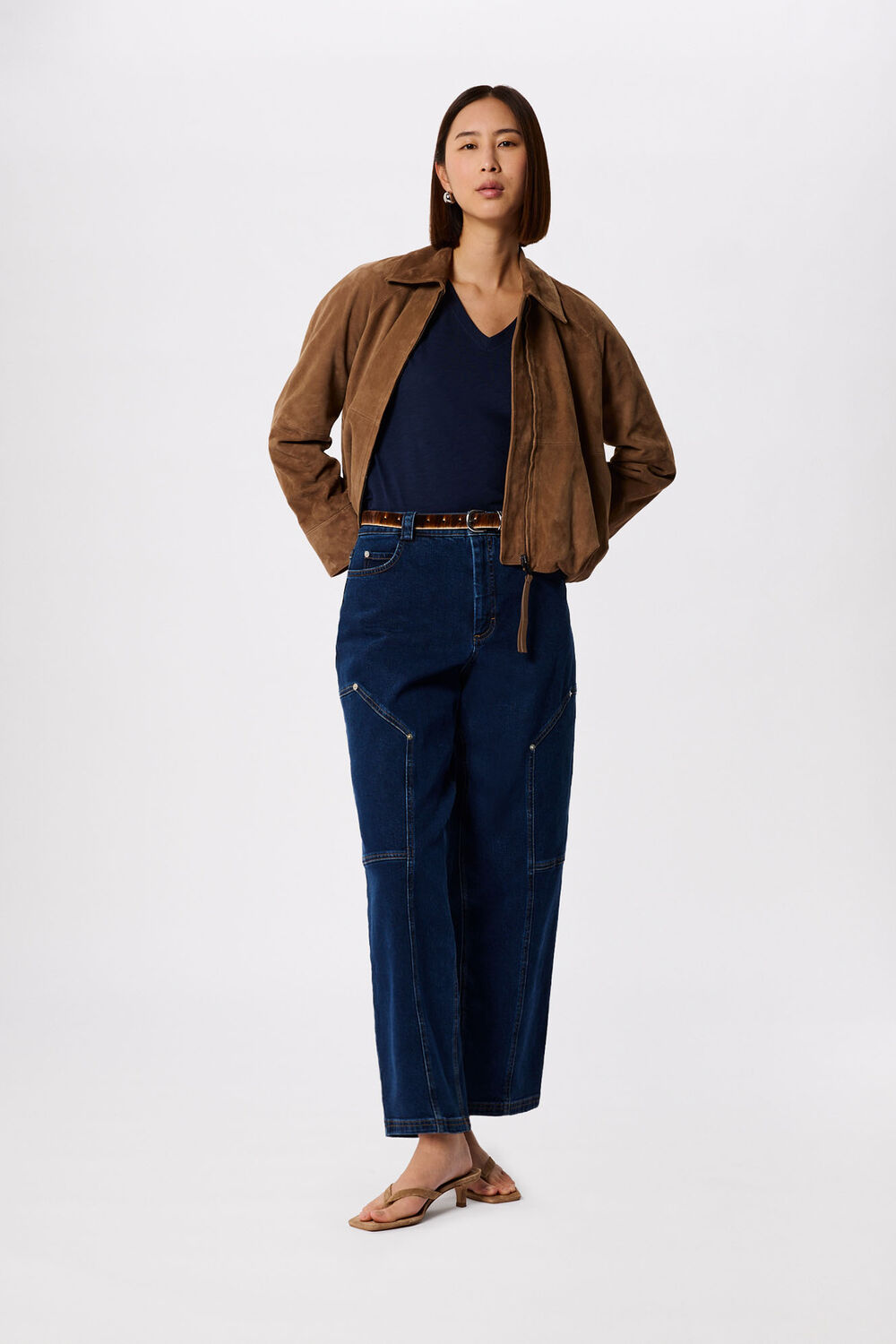 Willa V-Neck Cap Sleeve Tee