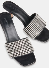 Adella Diamante Slip On Mule