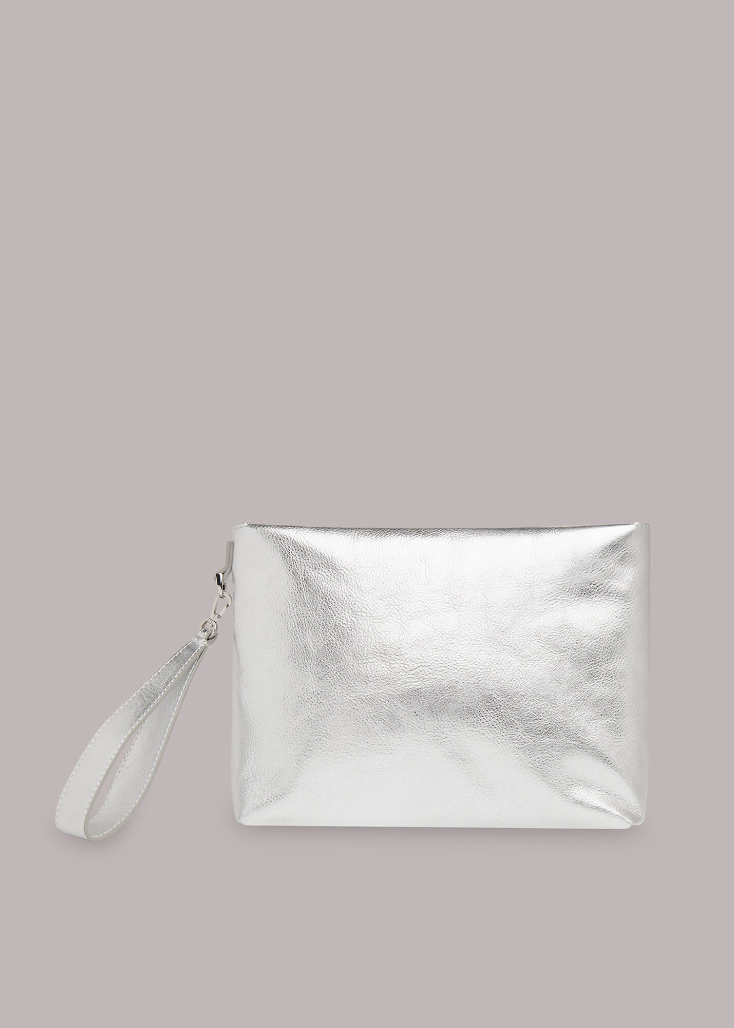 Clutch bag with wrist strap - Leather | Hexagona Paris