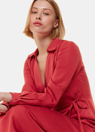 Elodie Tie Wrap Midi Dress