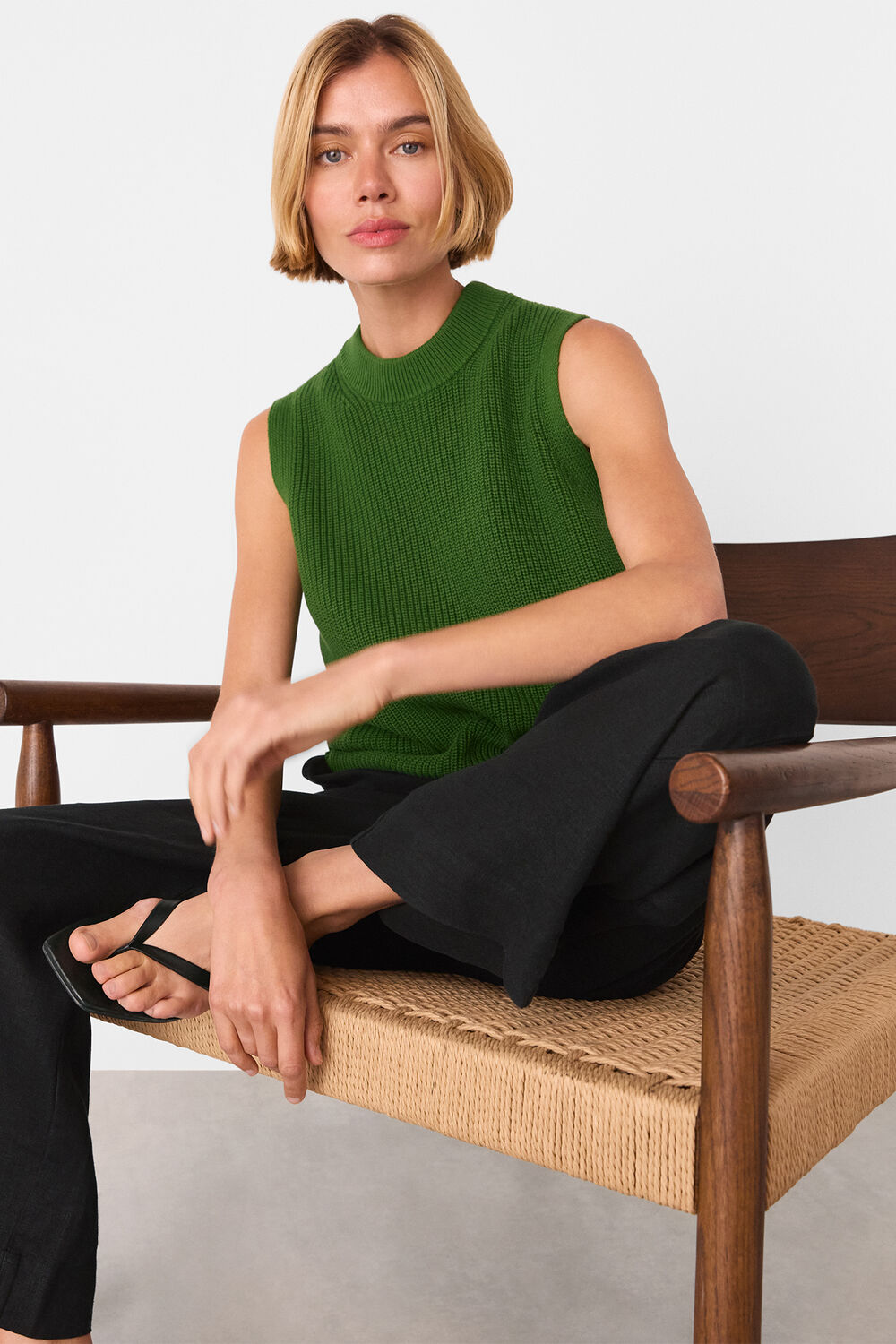 Linen Ankle Length Trouser