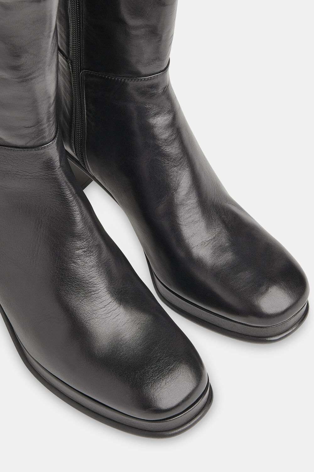 Black Clara Platform Heeled Boot