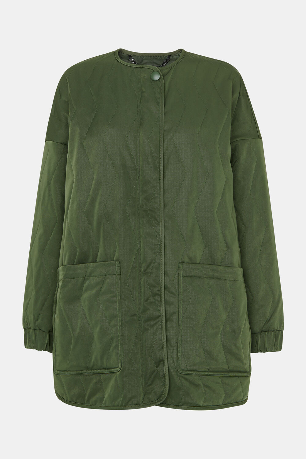Khaki Esther Quilted Coat