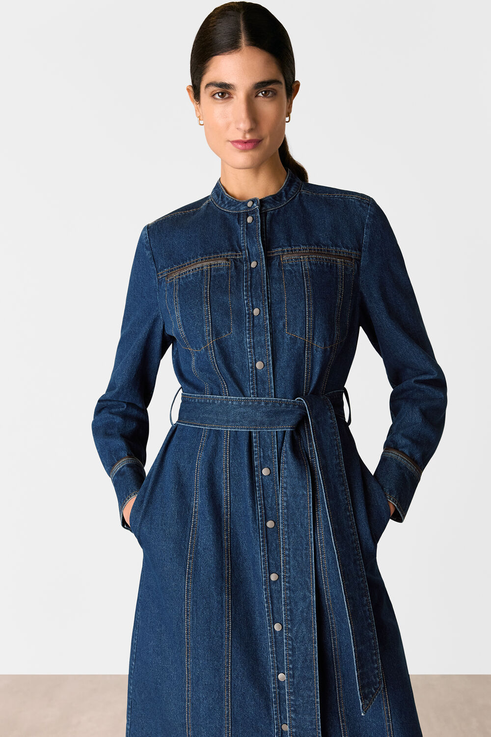 Myra Denim Midi Dress