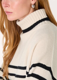 Stripe Wool Roll Neck
