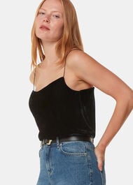 Velvet Cowl Neck Cami Top