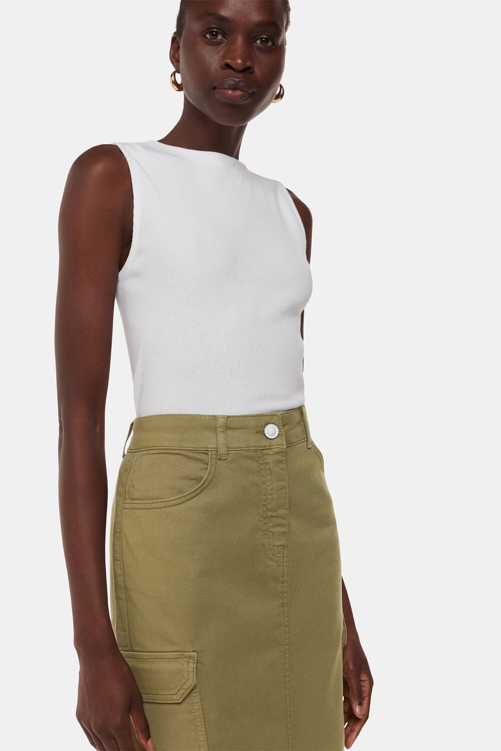 Tessa Cargo Midi Skirt