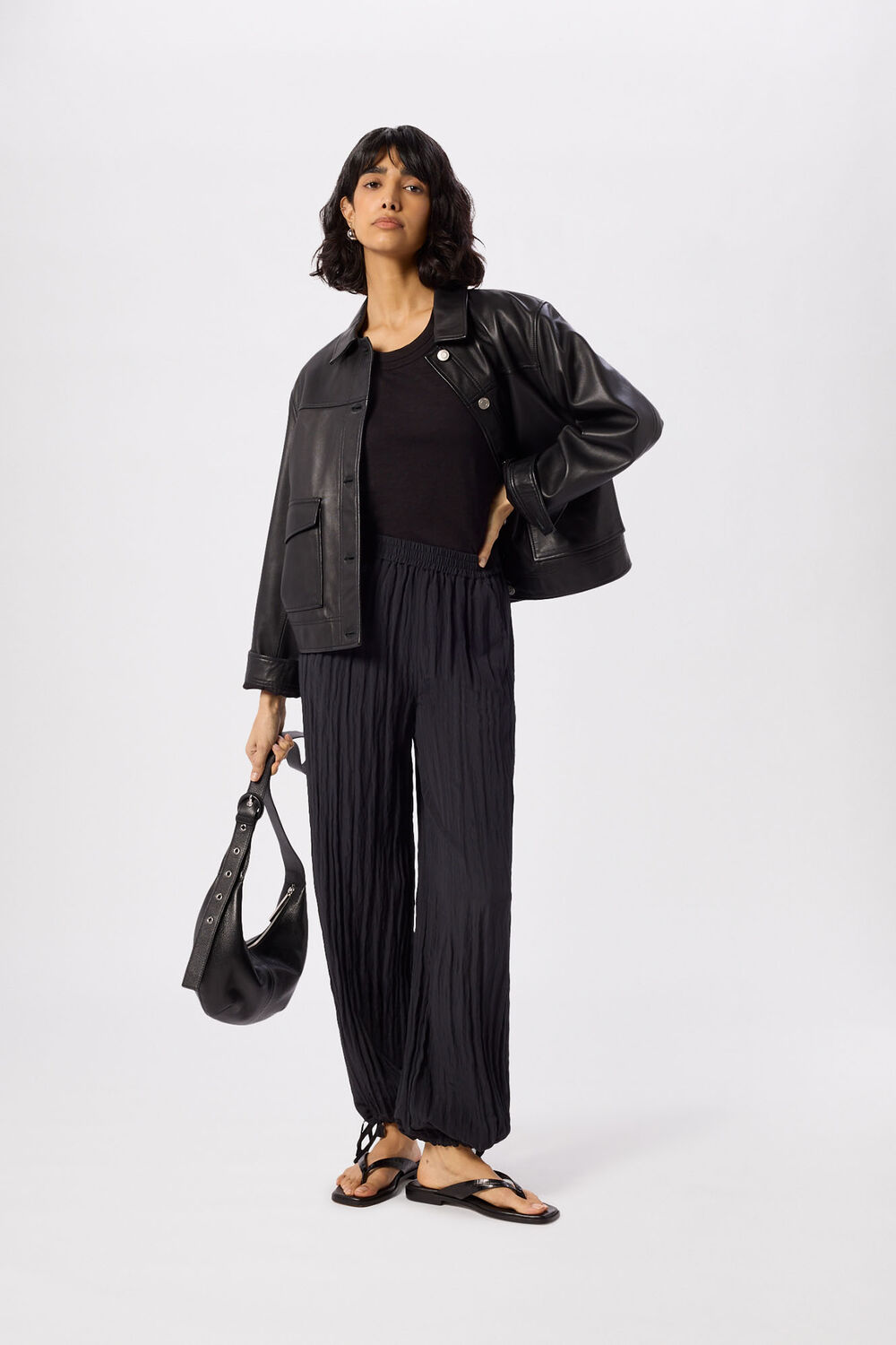 Black Rosa Double Trim T-Shirt